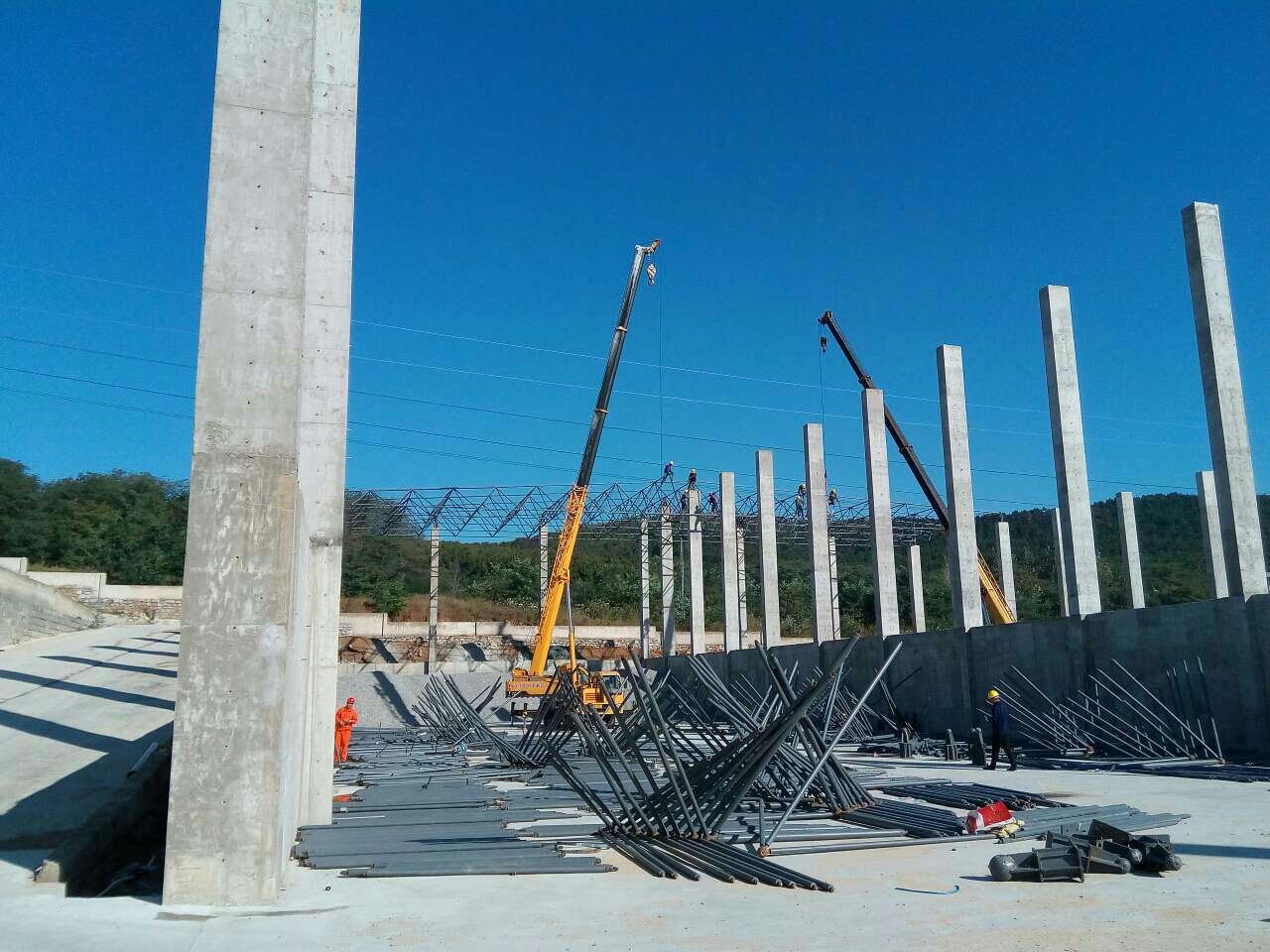 赤水威海搅拌站网架