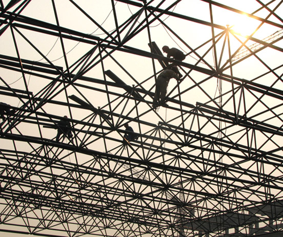 赤水厂房网架安装